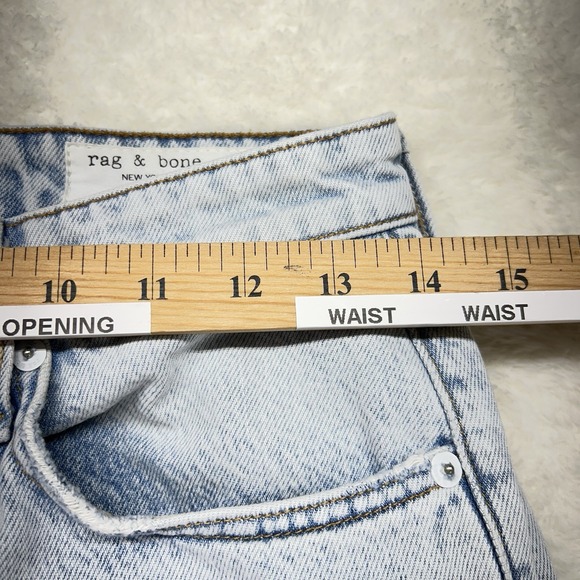 Rag & Bone Womens Maya High Rise Ankle‎ Straight Jeans 25 Distressed (27x27) - Picture 11 of 15